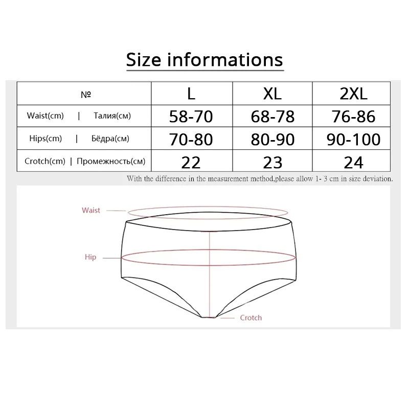 Трусы Женские однотонные из мягкого хлопка 3 шт./лот | Женская одежда
