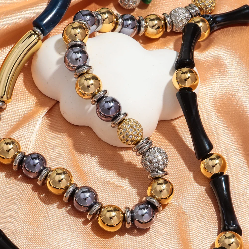 Новый тонкий бамбуковый чокер с изогнутой трубкой ожерелье подвеской в виде двух