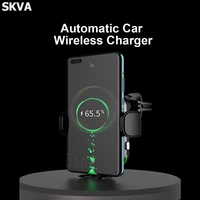 15w automatic car wireless charger qi charging car charger phone mount air vent phone holder for iphone 11 12 samsung s20 xiaomi