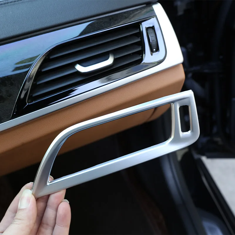 

Для BMW 5 серий G30 2018-2020 автомобильные хромированные внутренние молдинги из АБС-пластика боковой кондиционер вентиляционная рамка отделка
