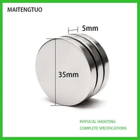 110pcs 35x5mm powerful permanet round neodymium magnet 35mm x 5mm strong magnetic rare earth ndfeb gallium metal 355mm