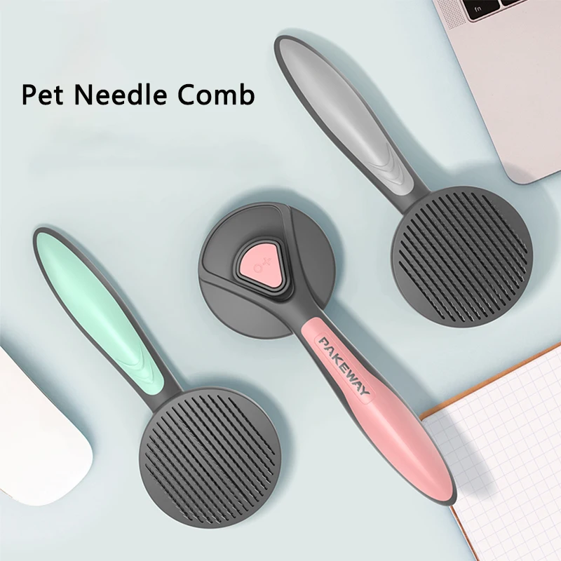 

Convenient Pet Grooming Comb Self-cleaning Comb Cat Needle Comb To Remove Floating Hair Cat Comb Pet Supplies