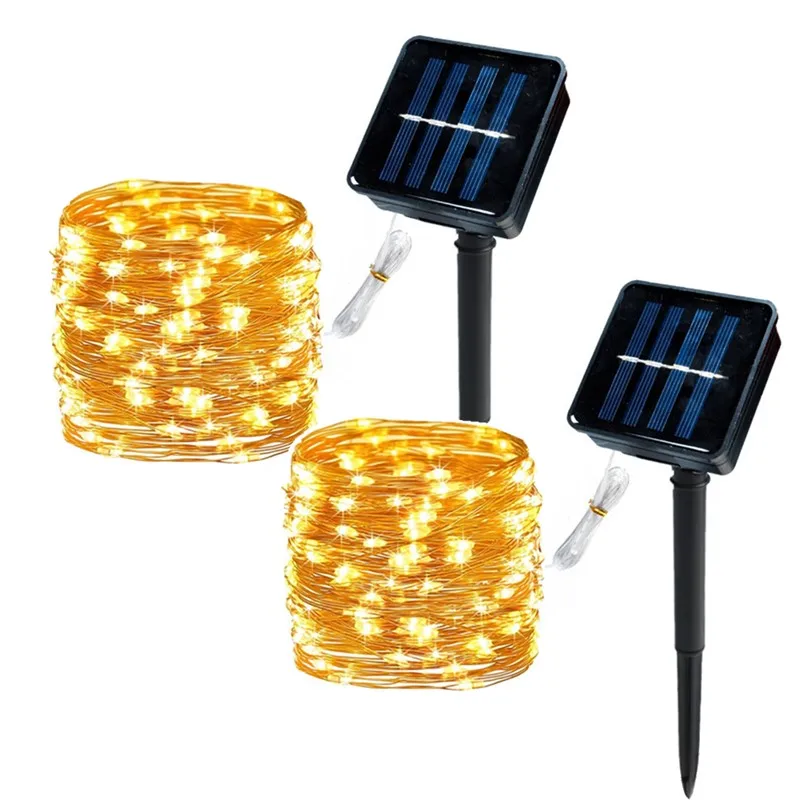 

50/100/200/300/400LED Solar LED Light Outdoor Festoon Garden Fairy Light String Waterproof Christmas Garland Yard Decoration