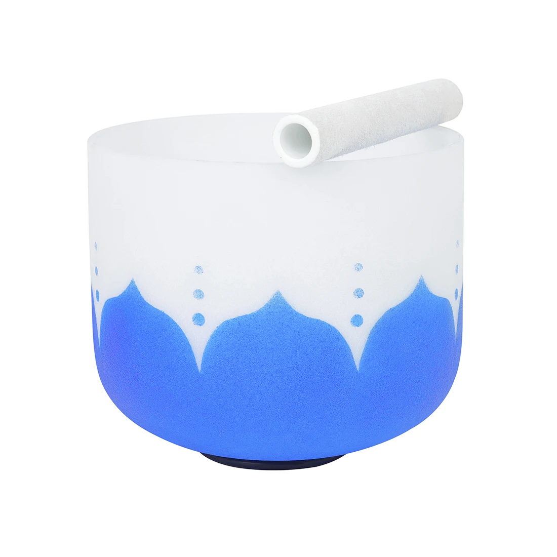 

9-14 Inch Blue Lotus Singing Bowl C/D/E/F Key Music Bowl Crystal Bowl With Sheepskin Stick Percussion Instrument Parts