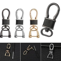 fashion key organizer leather anti lost waist hanging keychain auto vehicle key ring bag pendant car key holder