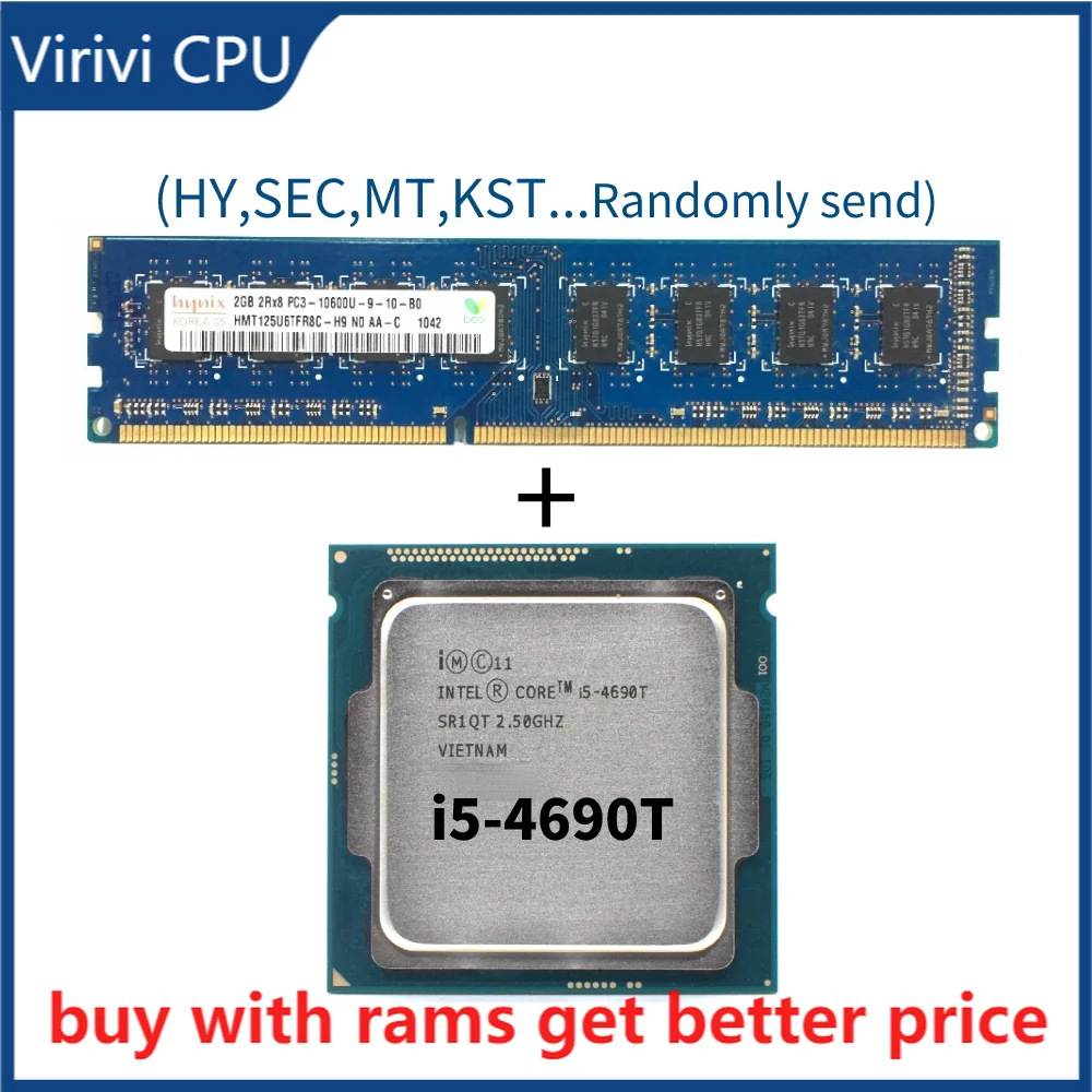 

DDR3 2G 1333 МГц с б/у i5 4690T 2,5 ГГц четырехъядерный процессор 6M 45W LGA 1150