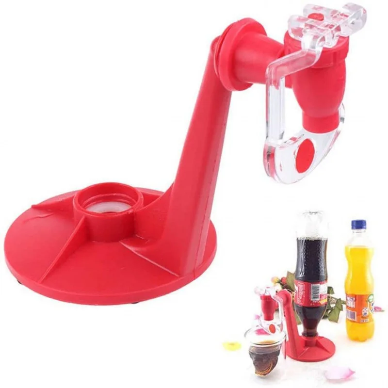 Диспенсер для воды пластиковый красный дома и офиса 1 шт.