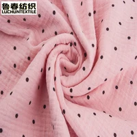 100cotton linen crepe double gauze housewear seersucker pajamas designer fabric