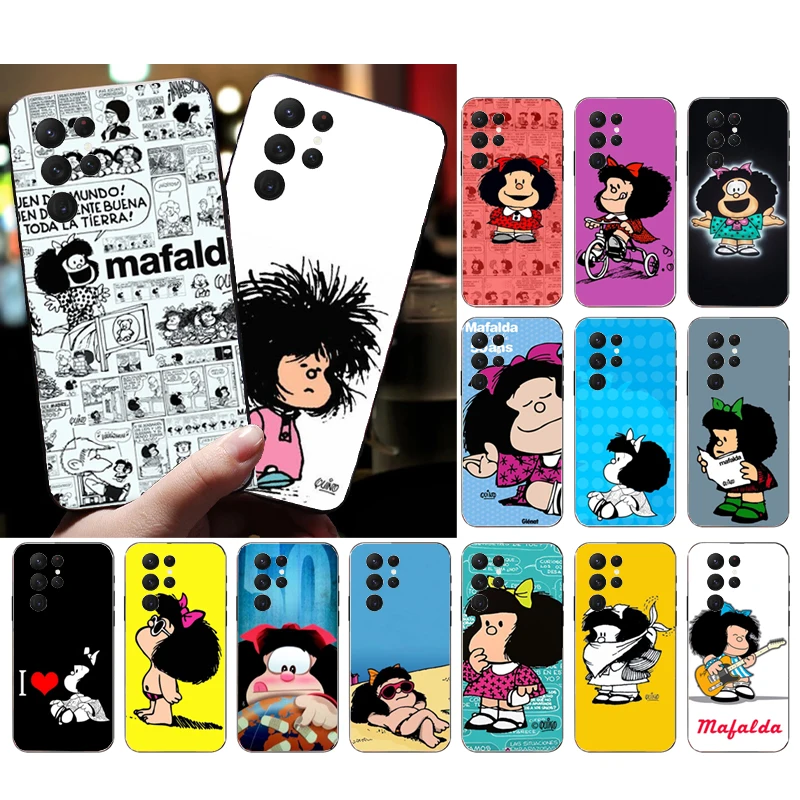 

Phone Case for Samsung Galaxy S23 S22 S21 S20 Ultra S20 S22 S21 S10 S9 Plus S10E S20FE Mafalda
