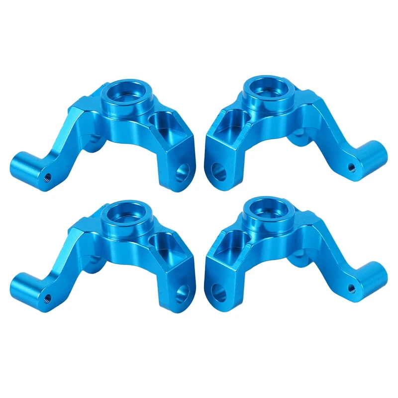 

4X Aluminum Steering Hub Carrier Knuckle (L/R) 0005 Portal Drive Housing Front For Wltoys 12428 12423 1/12 FEIYUE