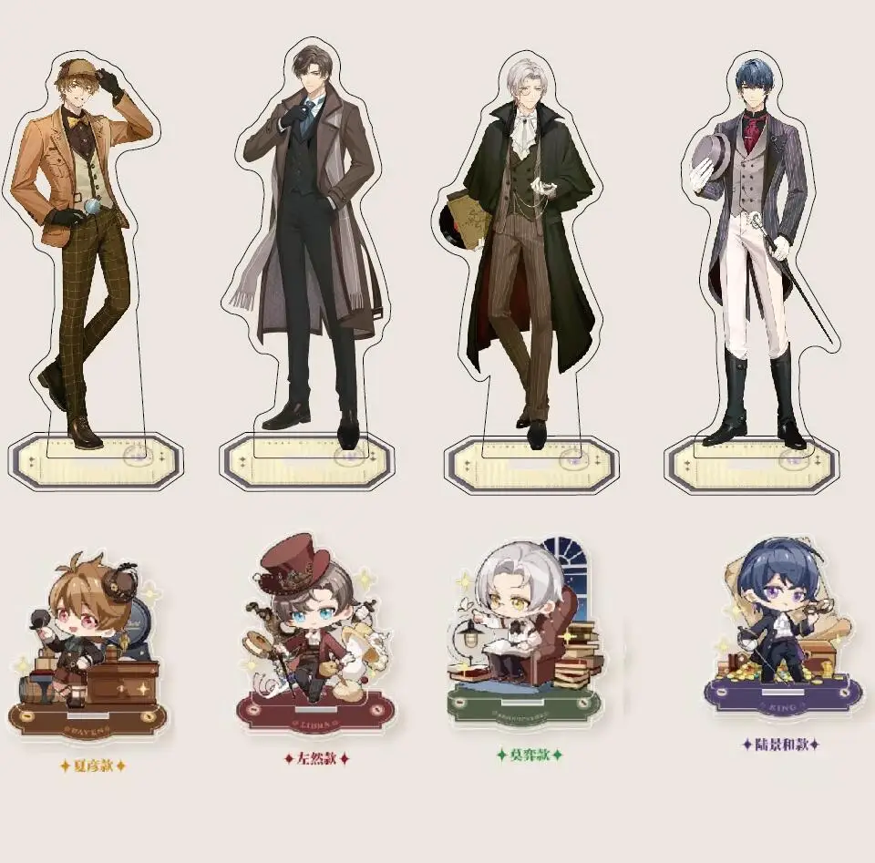 

Anime Tears of Themis Artem Vilhelm Raven Marius Stand Figure Acrylic Model Plate Toys Student Desktop Decor Keychain Pendant