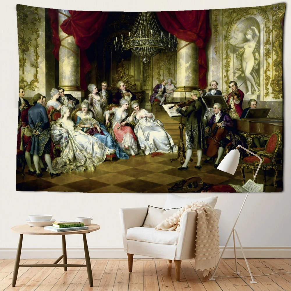 Гобелен в стиле ретро