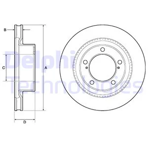 

DELPHI BG9131 DISK ON (AD) 08 LAND CRUISER "BOX PRICE SINGLE"