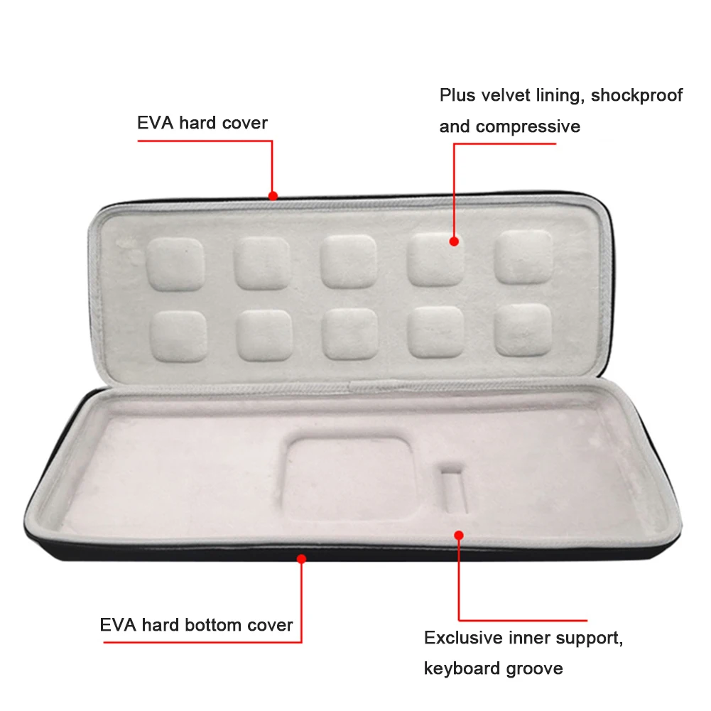 Чехол для переноски Bluetooth-совместимая Механическая сумка игровой клавиатуры