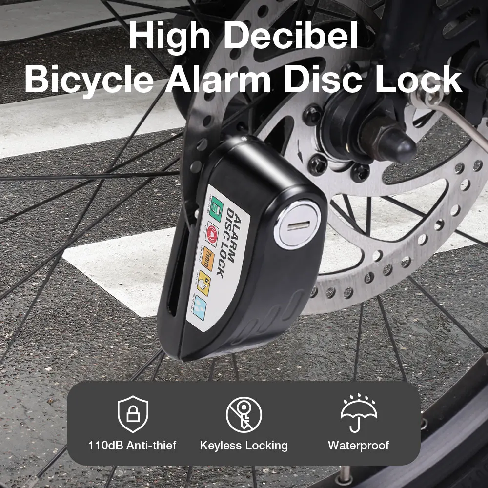 LAOTIE велосипедные колеса дисковые замки сигнализация и напоминание веревка для