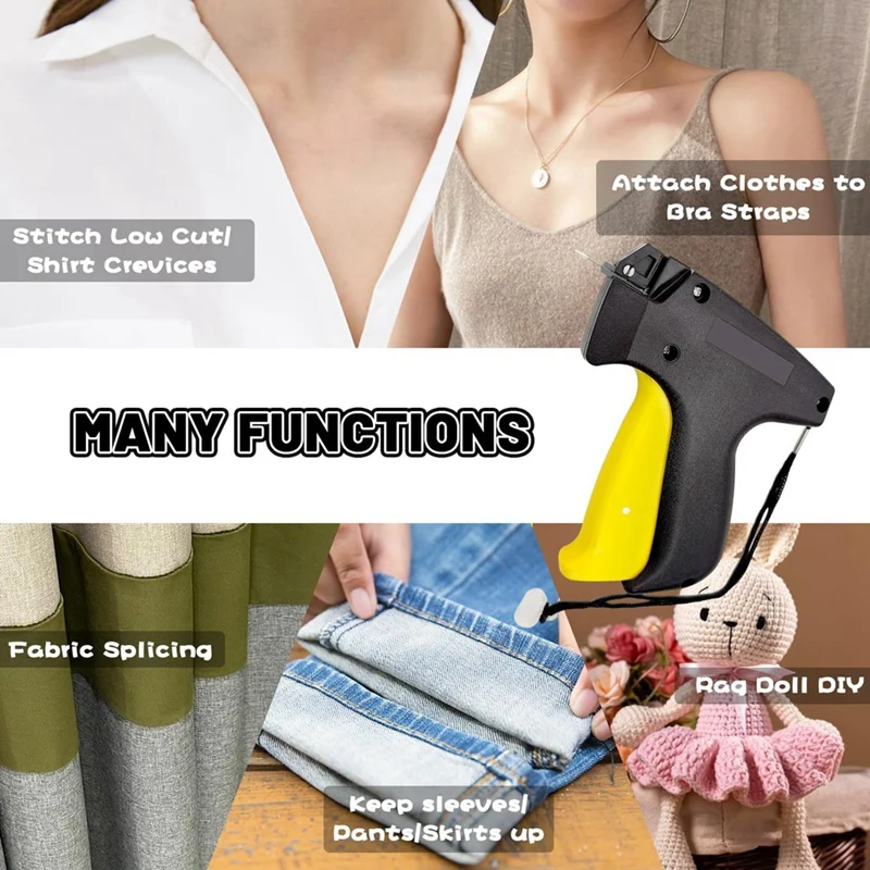 Label-Gun Set Fine Needle For Clothing Needle-Gun Sewing Quilting Hemming Stitching