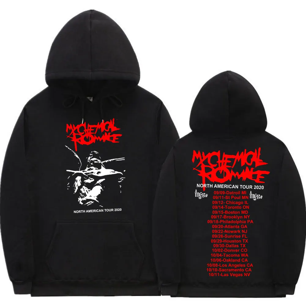 

Rock Band My Chemical Romance North American Tour Graphic Print Hoodie Men Fashion Sweatshirt Man Oversized Clothes Mens Hoodies