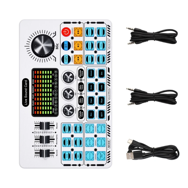 R91A Простая в использовании звуковая плата Live Sound Card с расширенной обработкой