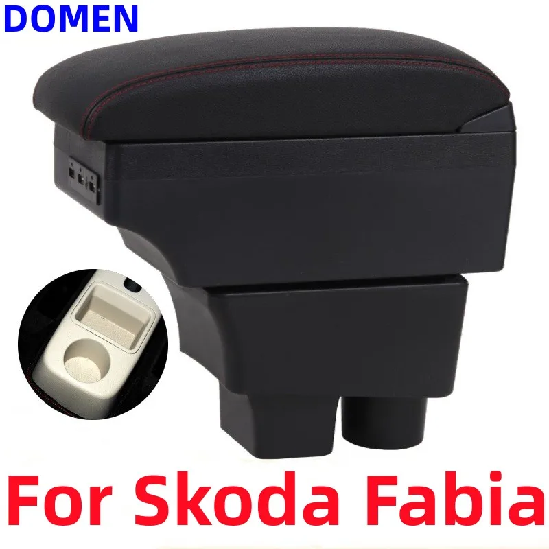 

For Skoda FABIA Armrest For Skoda Fabia 2 Car Armrest box Retrofit parts Storage Box Interior Parts Car Accessories 2008-2014