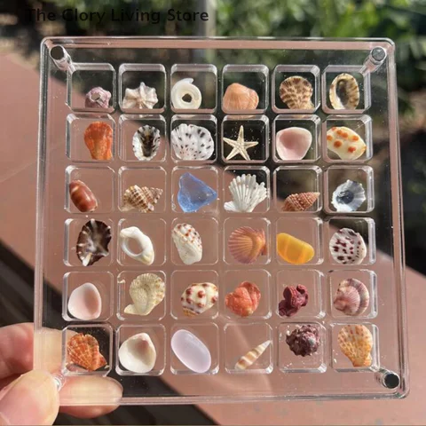 Магнитная коробка для хранения бижутерии 36/64