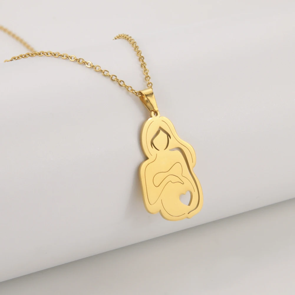 Fishhook Ожерелье на день матери цепочка для мамы подарок семьи ребенка