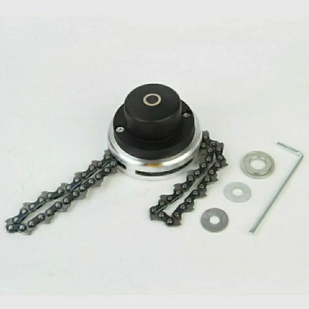 

Универсальная газонокосилка, цепная триммерная головка, цепной кусторез для триммера, цепное лезвие, садовая трава, кусторез, бензопила