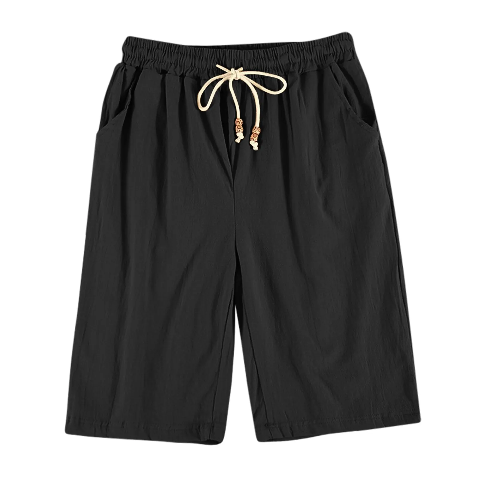 

Casual Sportswear Shorts Solid Color Trunks Elastic Summer Lace Up Men's Shorts Streetwear Dailywear Running Pantalones Cortos