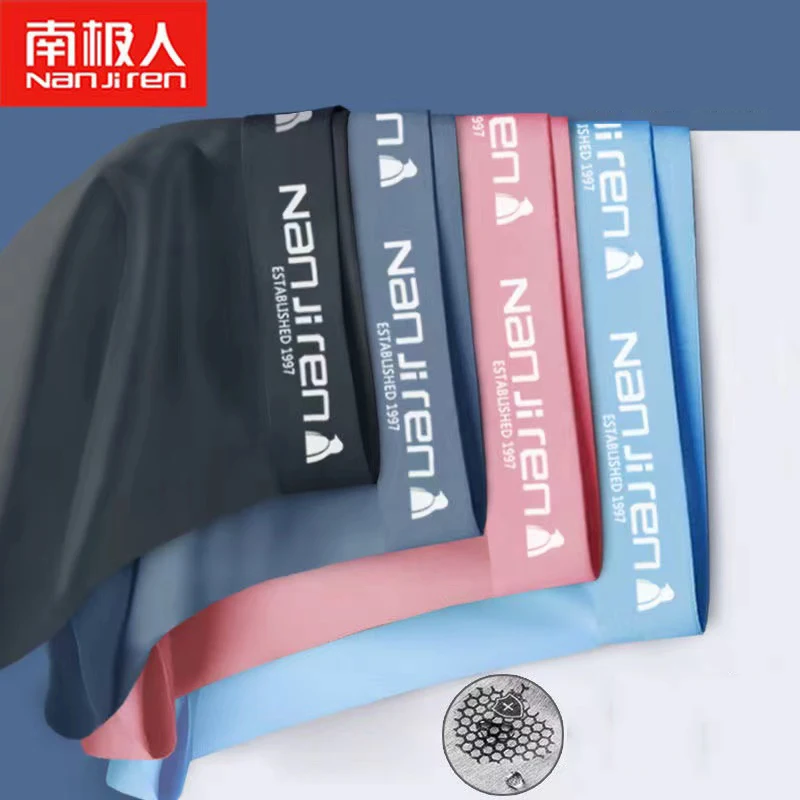 4pcs/Lot Men's Underwear Summer Ultra-thin Shorts Ice Graphene Antibacterial Boxer Shorts Cool Breathable Underpants Men