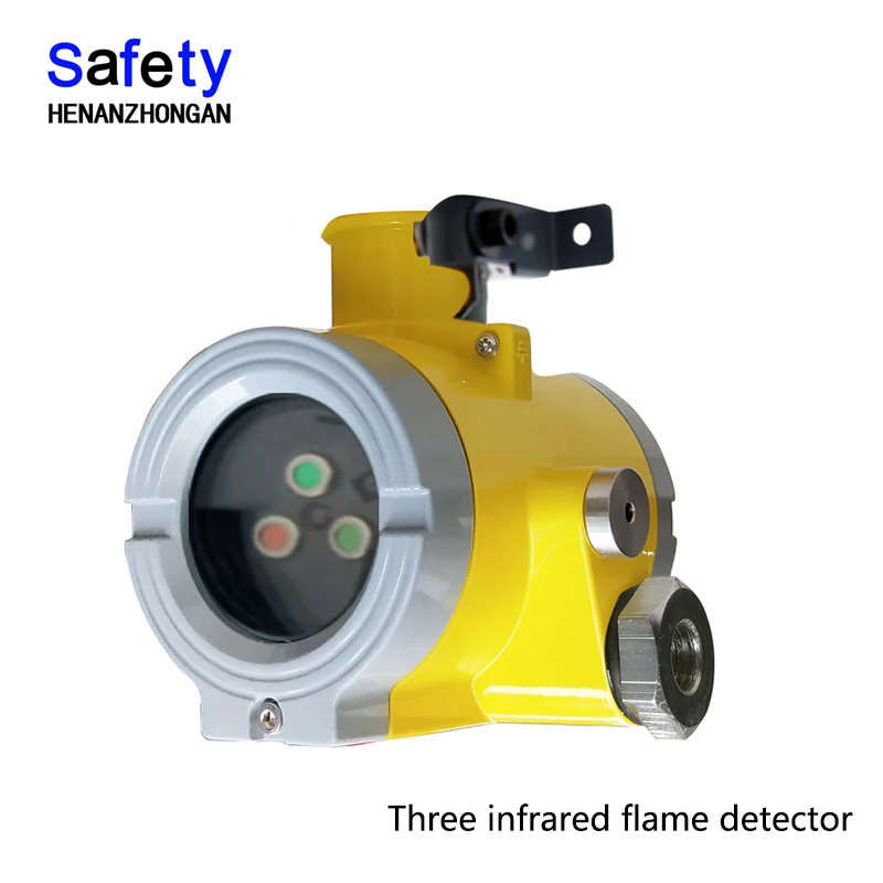 flameproof point-type double-infrared-sensor flame detector price, fixed flame a-l-a-r-m monitor enlarge