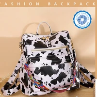 female leopard print backpack large capacity school bags pu leather backpack new style outdoor travel bag 2021 bags for girls