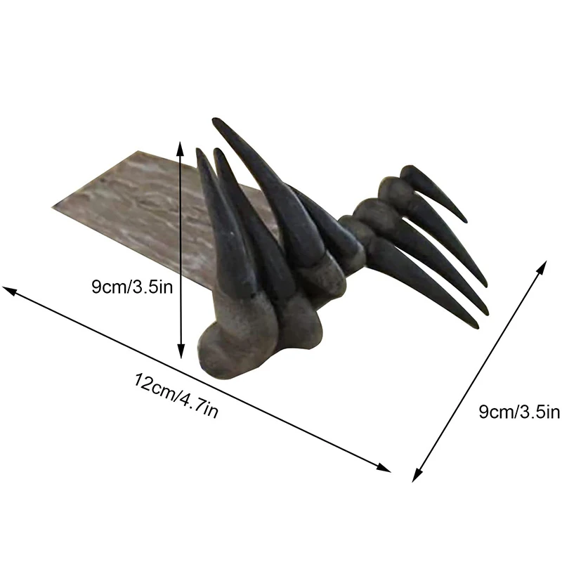 

Halloween Devil Claw Resin Crafts Horror Devil Hand Bookmark DIY Creative School Office Desktop Decoration Ornament