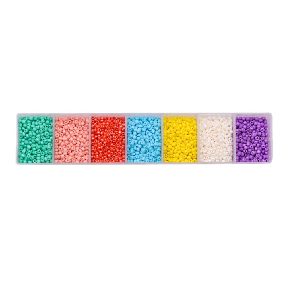 

2mm Glass Seed Beads 7 Colour Jewellery Beads Kit For DIY Bracele Jewelry Making with Jump Rings Charm Czech Acrylic Beads