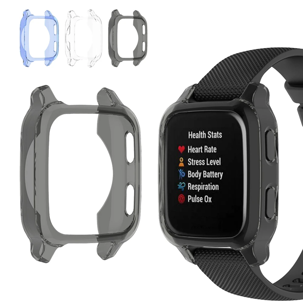 

Protective Case for Garmin Venu Sq2 Music Watch Luxury High Quality Tpu Cover Slim Smart Watch Bumper Shell for Venu Sq2 Music