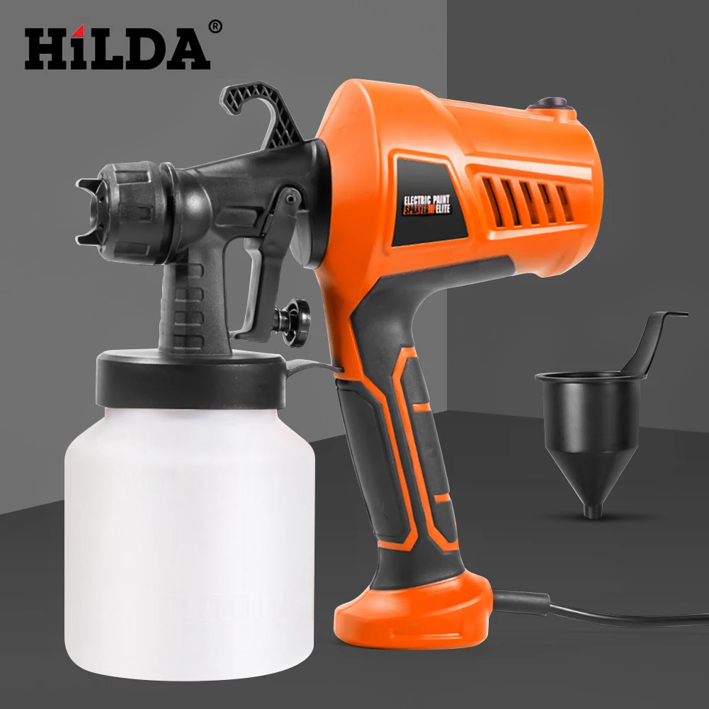 500W Household Paint Sprayer With Paint Pot High Power Spray Gun Tool Flow Control for Furniture/Walls/Fences/Cars
