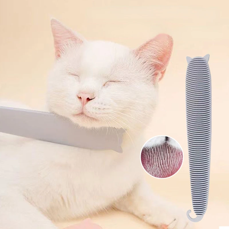 

Pet Hair Remover Brush Cat Dog Grooming Comb Cat Interactive Toy Loose Undercoat Simulated Tongue Brush Massager Cat Supplies