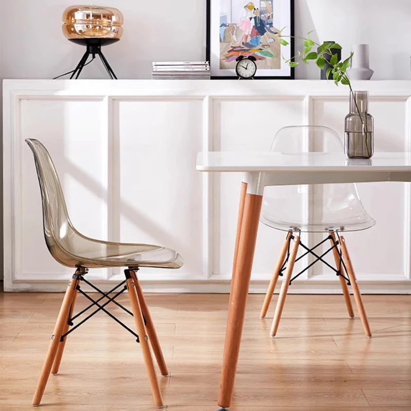 

Plastic Japanese Dining Chair Modern Luxury Outdoor Dining Chairs Nordic Balcony Sedie Pranzo Moderne Interior Decoration