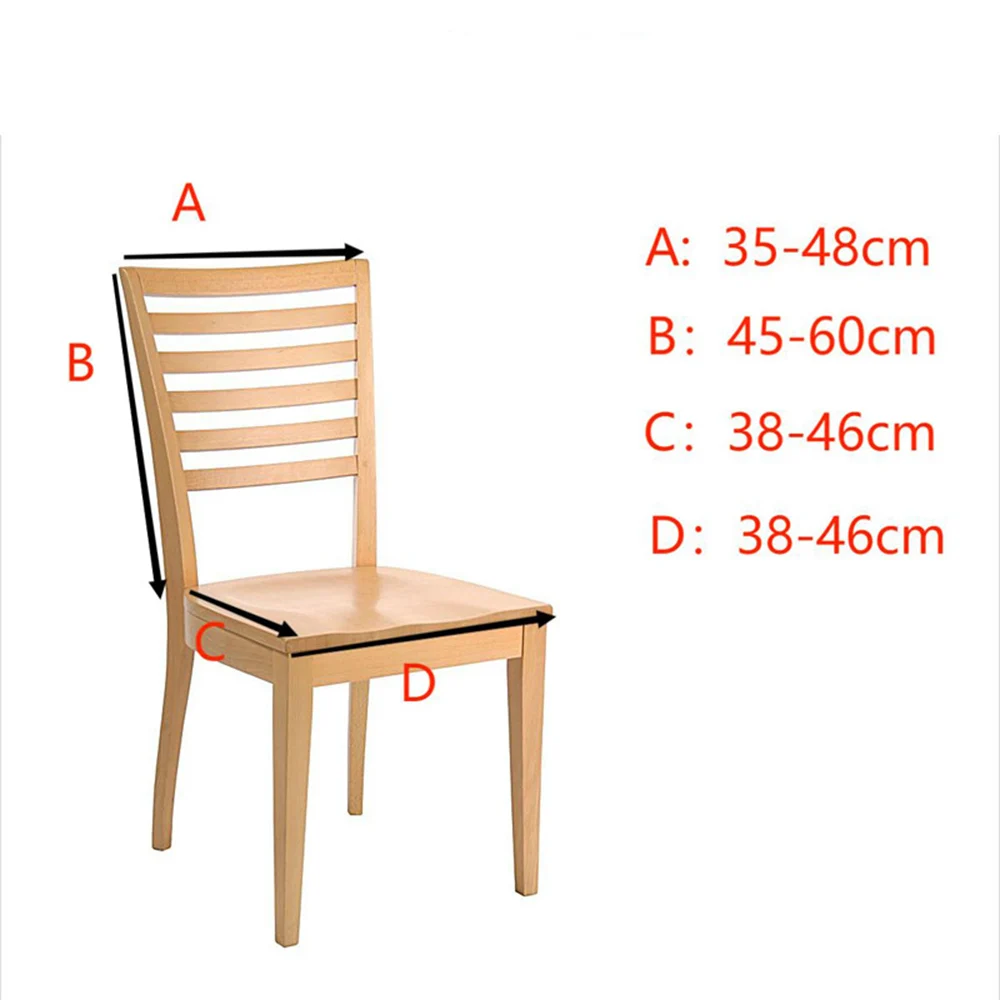 Чехол на стул однотонный простой эластичный кожаный чехол сиденье для