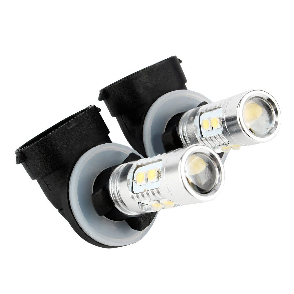 

2x Car 10 LEDs Fog Lights Low power Replacement Bulb White DC 12V 50W 881 Super Bright 10 LED Fog Headlight Durable New