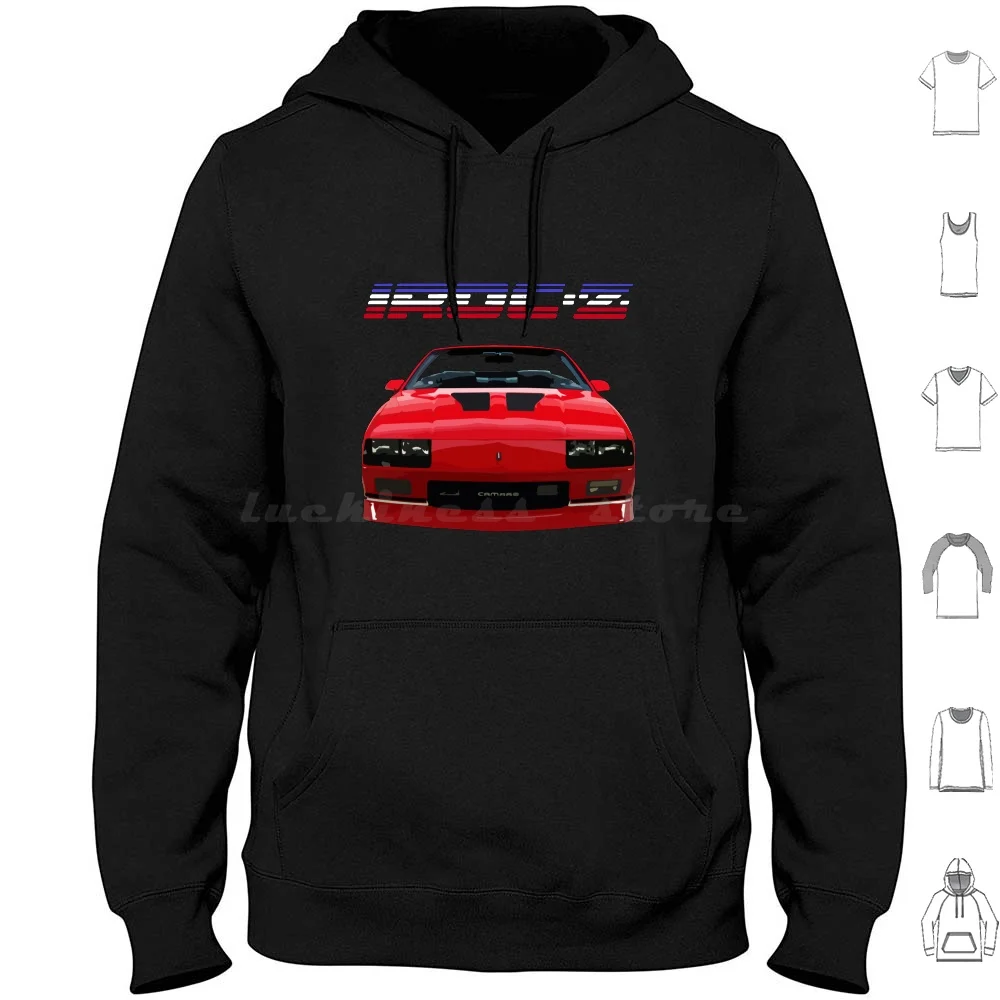 

1988 Camaro Iroc-Z Convertible Hoodie cotton Long Sleeve Retro Camaro Art Z28 Camaro Retro Car Chevy Camaro Vintage Classic