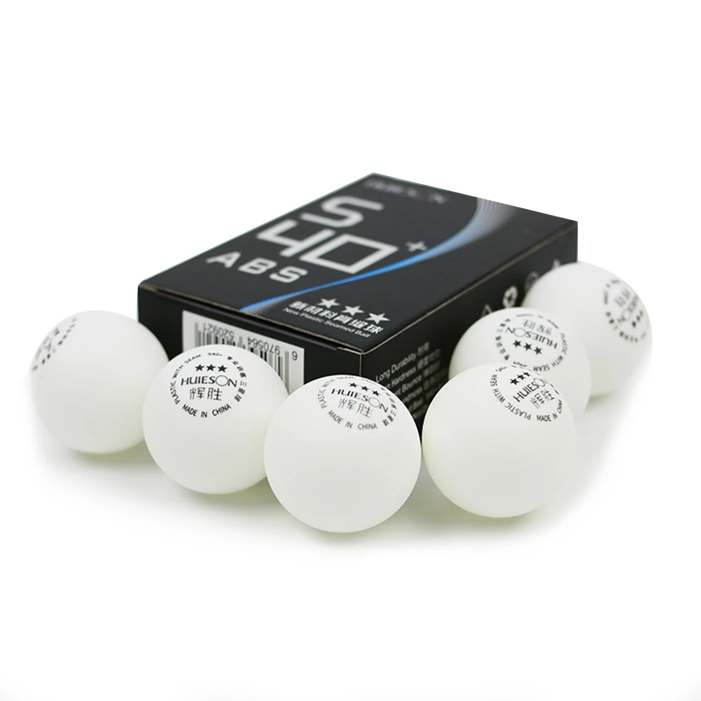 6 Pz/Pacco Palline Da Ping Pong Professionali A 3 Stelle Materiale Abs Pallina Da Ping Pong In Plastica Senza Cuciture Palline Da Competizione Da Alle