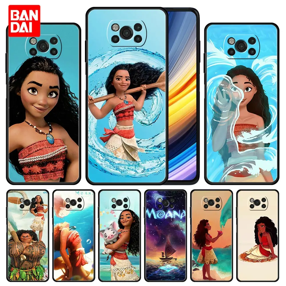 

Moana Art Disney Princess Case for Xiaomi Mi Poco X3 NFC F3 Redmi Note 9s 9 9A 9C 8 10 11 9T 8T 10T K40 Pro Plus Cover Silicone