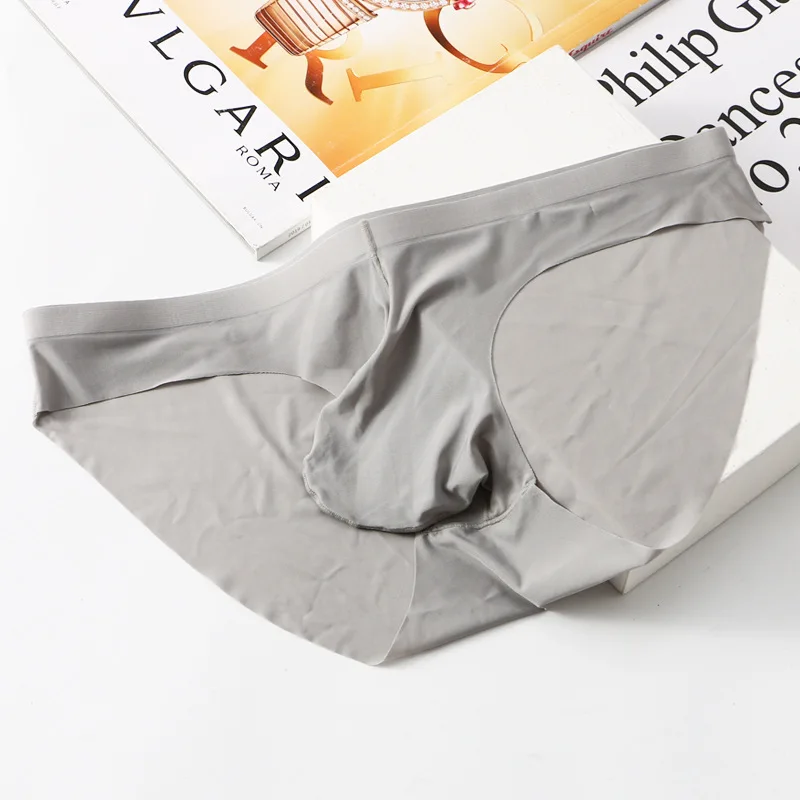 2023 New Youth Men Boxer Shorts Cotton Panties Breathable Comfortable Shorts Male High Quality Ice silk seamless underwear 4Pcs