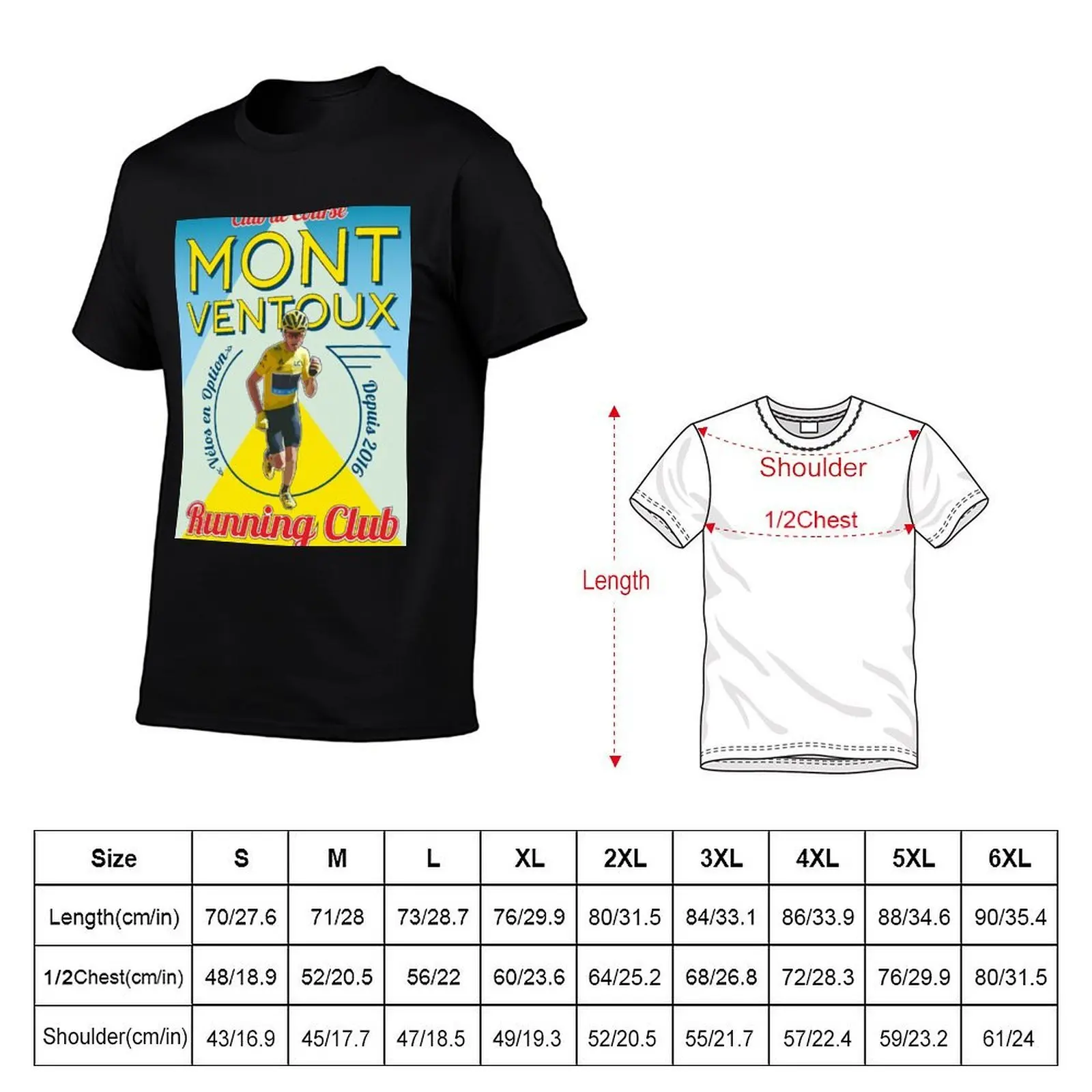 Футболка Chris Froome Mont Ventoux Running Club с классическим принтом и короткими рукавами (art.: 3920dbdfd3228) - 3920dbdfd3228