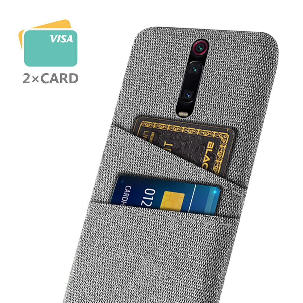 

Mi9T Pro Case Luxury Fabric Dual Card Phone Cover For Xiaomi Mi9T Pro Case Xiomi Redmi K20 Pro Coque For Xiaomi Mi 9T Pro Funda