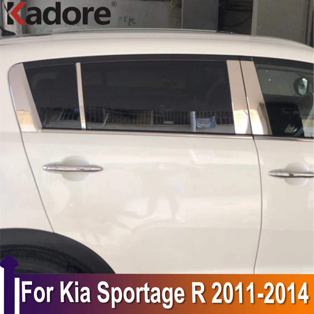 

Декоративная лента из нержавеющей стали для Kia Sportage R 2011 2012 2013 2014 B + C