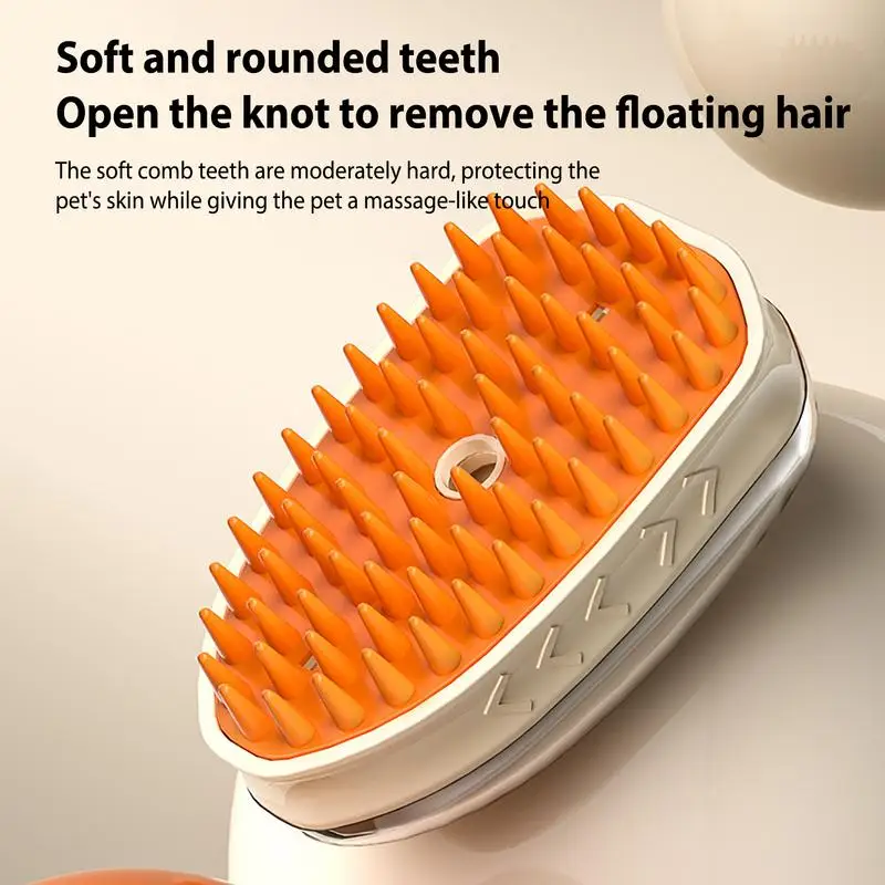 Щетка Паровая для кошек перезаряжаемая собак массажная