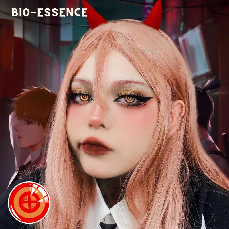bio essence cosplay color contact lenses for eye kitagawa marin lense makima lenses power anime lenses hu tao lenses pink lenses free global shipping