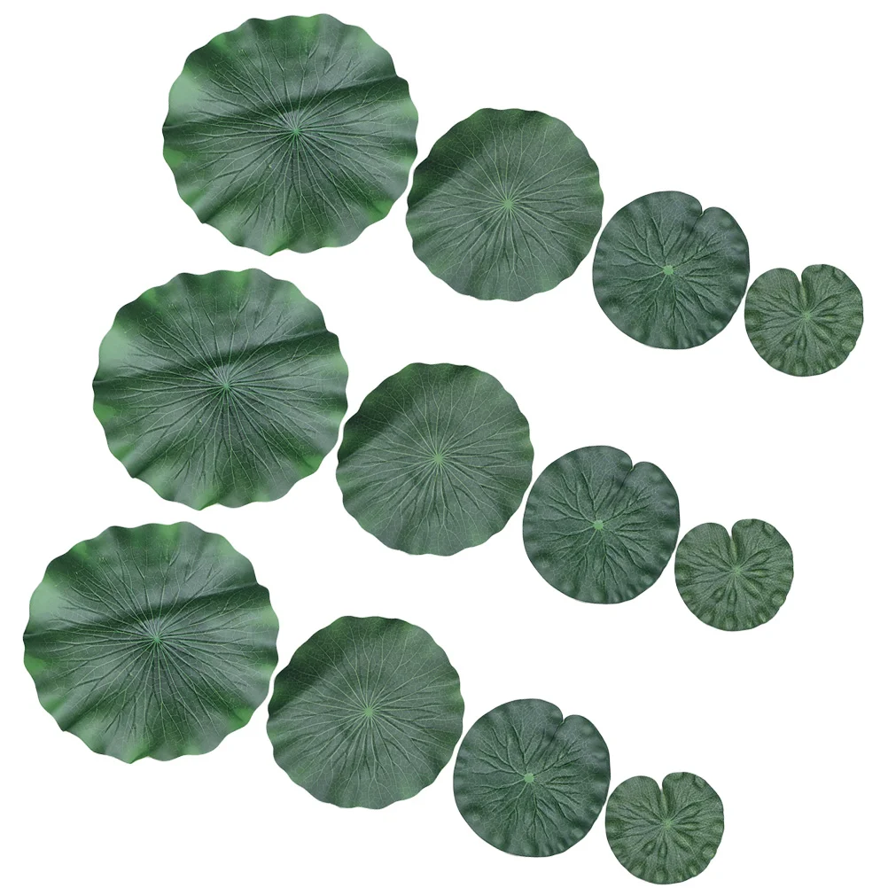 

Leaves Decor Floating Fish Lily Pads Pond Lotus Aquarium Tank Decoration Artificial Ornament Ponds Betta Foliage Decorations