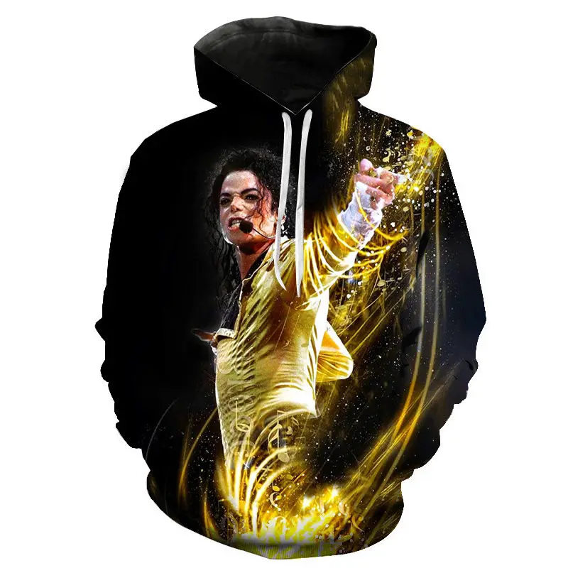 

2023 Singer Michael Jackson Hoodies 3D Print Male Coat Sweatshirt Men Women Fashion Oversized Hoodie Hip Hop Pullover Hoody