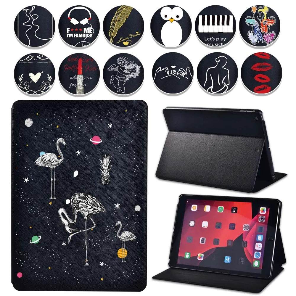 

Case for Apple Ipad 2020 8th Generation Anti-fall Funda Pu Leather Tablet Case for Ipad 8 2020 8th 10.2inch with Simple Pattern